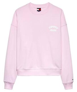 SUDADERA COLOR BUBBLE BOXY FIT PEARLY PINK