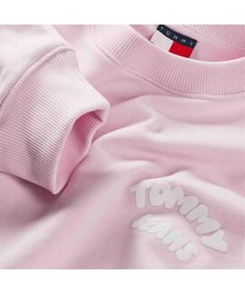 SUDADERA COLOR BUBBLE BOXY FIT PEARLY PINK