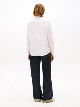 CAMISA DE POPELÍN REGULAR FIT DE RAYAS PEARLY PINK