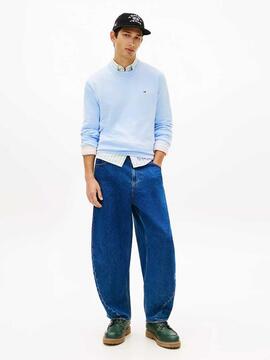JERSEY SLIM FIT CON LOGO BORDADO SWEET BLUE
