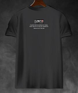 CAMISETA DE HOMBRE LASAL COMPLICATED NEGRO DESGAS