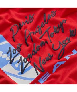 CAMISETA SIGNATURE REGULAR FIT CON LOGO TRASERO RAPID RED