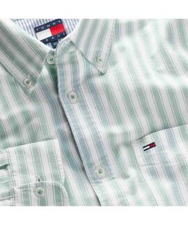 CAMISA OXFORD DE RAYAS REGULAR FIT BAHAMA GREEN ST