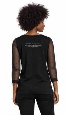 CAMISETA MANGA LARGA LASAL COFFEE LOVER NEGRO