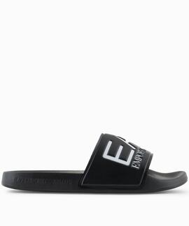 CHANCLAS EA7 SCARPE MAXILOGOTIPO BLACK BEAUTY