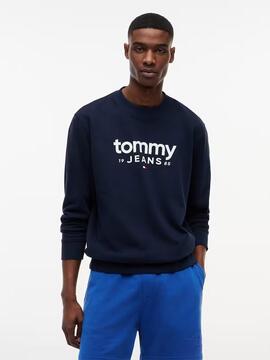 SUDADERA REGULAR FIT CON LOGOTIPO ESTAMPADO EN EL PECHO DARK