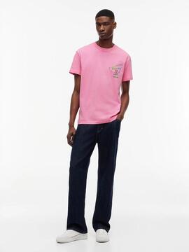 CAMISETA CITY SIGNATURE REGULAR FIT PINK DAISY