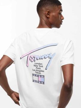 CAMISETA CITY SIGNATURE REGULAR FIT ECRU