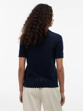 POLO PUNTO CALADO POINTELLE DARK NIGHT NAVY