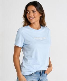CAMISETA RELAXED FIT CON LOGO BORDADO KINGLY BLUE